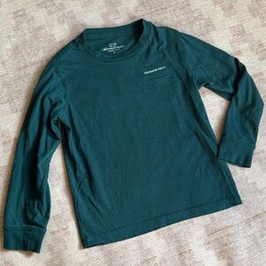 Vineyard Vines Kids Green and Red Holiday Long Sleeve Tee size 5